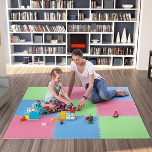 One Fitness Mata ochronna MP10 180 cm x 180 cm x 1 cm wielokolorowa 6