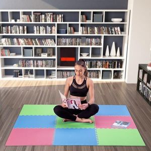 One Fitness Mata ochronna MP10 180 cm x 180 cm x 1 cm wielokolorowa 7