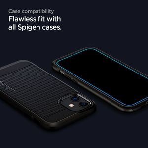 Spigen SZKŁO HARTOWANE SPIGEN ALM GLASS FC 2-PACK IPHONE 12/12 PRO BLACK 4
