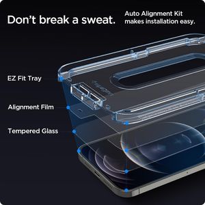 Spigen Szkło Hartowane Spigen Glass.Tr Ez Fit 2-Pack iPhone 12 Pro / iPhone 12 4