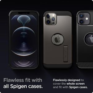 Spigen Szkło Hartowane Spigen Glass.Tr Ez Fit 2-Pack iPhone 12 Pro / iPhone 12 8