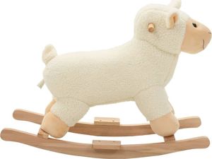 vidaXL Owca na biegunach, pluszowa, 78 x 34 x 58 cm, biała 2