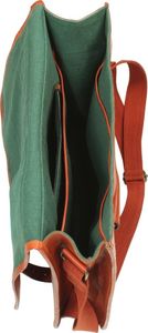 Torba vidaXL Torba na laptopa z prawdziwej skóry, jasnobrązowa 4