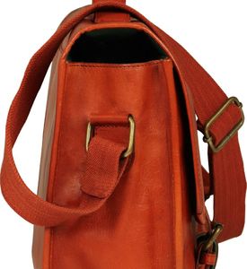 Torba vidaXL Torba na laptopa z prawdziwej skóry, jasnobrązowa 5