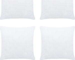 vidaXL Wkłady do poduszek, 4 szt., 60x60 cm, białe 1
