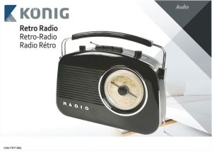 Radio Nedis Retro, AM / FM , czarne (HAV-TR710BL) 5
