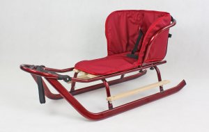 E-sezon Sanki dla dzieci z oparciem, podnóżkami i materacykiem Maxiline S04 2