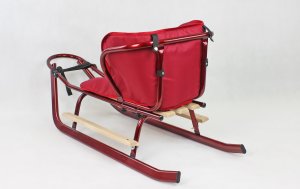 E-sezon Sanki dla dzieci z oparciem, podnóżkami i materacykiem Maxiline S04 3