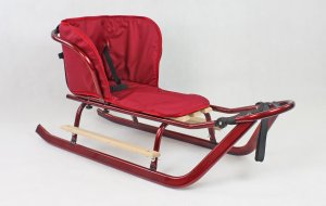 E-sezon Sanki dla dzieci z oparciem, podnóżkami i materacykiem Maxiline S04 4