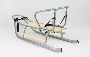 E-sezon Sanki dla dzieci z oparciem, podnóżkami i materacem -S01 7