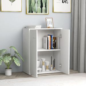 vidaXL Szafka, biała, 60 x 30 x 75 cm, płyta wiórowa 3