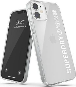 Dr Nona SuperDry Snap iPhone 12 mini Clear Case biały/white 42593 1