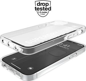 Dr Nona SuperDry Snap iPhone 12 mini Clear Case biały/white 42593 4