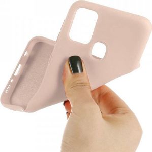 Etui SAMSUNG GALAXY M51 Silicone case elastyczne silikonowe różowe 3