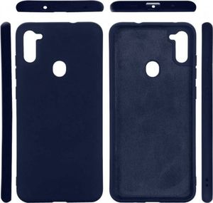 Etui SAMSUNG GALAXY M11 Silicone case elastyczne silikonowe granatowe 2