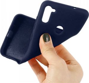 Etui SAMSUNG GALAXY M11 Silicone case elastyczne silikonowe granatowe 4