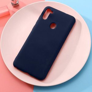 Etui SAMSUNG GALAXY M11 Silicone case elastyczne silikonowe granatowe 5