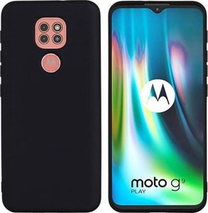 Etui MOTOROLA MOTO G9 PLAY Silicone case elastyczne silikonowe czarne 2