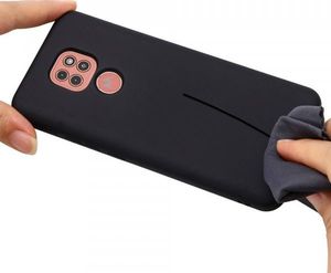 Etui MOTOROLA MOTO G9 PLAY Silicone case elastyczne silikonowe czarne 5