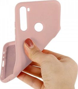 Etui XIAOMI REDMI NOTE 8T Silicone case elastyczne silikonowe różowe 3