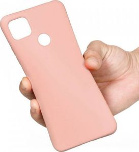 Etui XIAOMI REDMI 9C Silicone case elastyczne silikonowe różowe 4