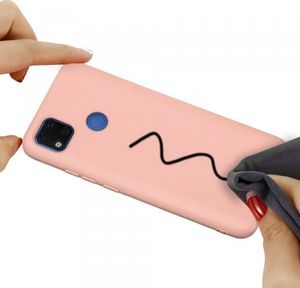 Etui XIAOMI REDMI 9C Silicone case elastyczne silikonowe różowe 5