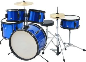 vidaXL Kompletna perkusja Junior w kolorze niebieskim 1