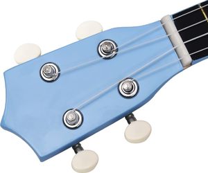 vidaXL Ukulele sopranowe z pokrowcem, dla dzieci, niebieskie, 21 8