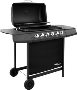 vidaXL 3053628 Grill ogrodowy gazowy 12 kW 37.5 cm x 63.5 cm 2