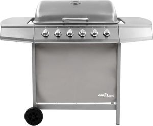 vidaXL 3053632 Grill ogrodowy gazowy 12 kW 37.5 cm x 63.5 cm 3