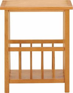 vidaXL Stolik na gazety, 45x35x55 cm, lite drewno dębowe 2