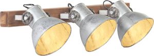 Kinkiet vidaXL Industrialna lampa ścienna, srebrna, 65x25 cm, E27 1