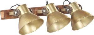 Kinkiet vidaXL Industrialna lampa ścienna, mosiądz, 65x25 cm, E27 4
