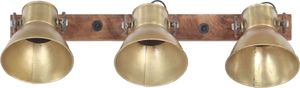 Kinkiet vidaXL Industrialna lampa ścienna, mosiądz, 65x25 cm, E27 5