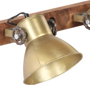 Kinkiet vidaXL Industrialna lampa ścienna, mosiądz, 65x25 cm, E27 6