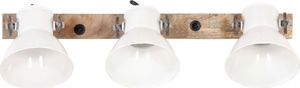 Kinkiet vidaXL Industrialna lampa ścienna, biała, 65x25 cm, E27 4