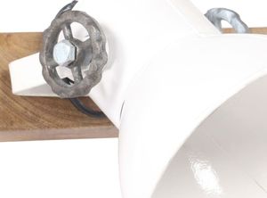 Kinkiet vidaXL Industrialna lampa ścienna, biała, 65x25 cm, E27 8