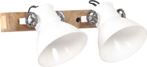 Kinkiet vidaXL Industrialna lampa ścienna, biała, 45x25 cm, E27 3