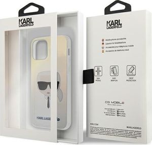 Karl Lagerfeld Etui Karl Lagerfeld KLHCP12SPCKHML do iPhone 12 mini 5,4 multicolor hardcase Iridescent Karl`s Head 5