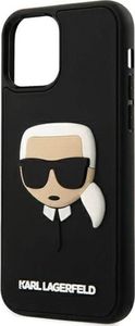 Karl Lagerfeld Etui Karl Lagerfeld KLHCP12MKH3DBK do iPhone 12 /12 Pro 6,1 czarny/black hardcase 3D Rubber Karl`s Head 6