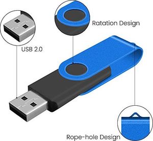 Pendrive Febniscte 10 sztuk pendrive'ów USB 2GB pendrive w różnych kolorach tania pendrive 2 GB składany pendrive metalowy dobry pendrive kolorowy pendrive USB 2.0 z liną na prezenty biznesowe od FEBNISCTE 2