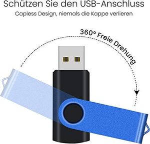Pendrive Febniscte 10 sztuk pendrive'ów USB 2GB pendrive w różnych kolorach tania pendrive 2 GB składany pendrive metalowy dobry pendrive kolorowy pendrive USB 2.0 z liną na prezenty biznesowe od FEBNISCTE 3