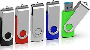 Pendrive Febniscte Pamięć USB 1 GB 10 sztuk pamięci - Składana pamięć flash Wielokolorowe karty pamięci Pendrive 1 GB z brelokiem na klucze - Pamięci flash USB 2.0 Nośnik danych z 10 - pakowymi linkami na rękę firmy FEBNISCTE 1