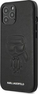 Karl Lagerfeld Etui Karl Lagerfeld KLHCP12LPCUIKBK do iPhone 12 Pro Max 6,7 czarny/black hardcase Karl Ikonik Outline 2
