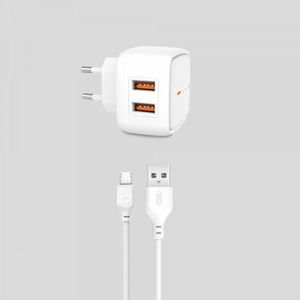 Ładowarka XO L61 2x USB-A 2.4 A (111848) 2