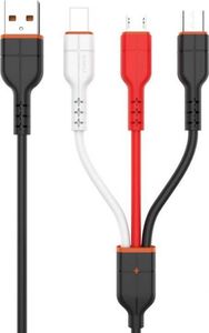 Kabel USB KAKU USB-A - Lightning 1 m Wielokolorowy (110994) 1