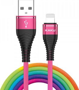 Kabel USB KAKU USB-A - Lightning 1.2 m Wielokolorowy (110991) 1