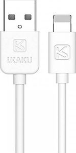 Kabel USB KAKU USB-A - Lightning 2 m Biały (110989) 1