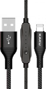 Kabel USB KAKU USB-A - Lightning 1 m Czarny (110987) 1