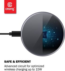 Ładowarka Crong Fast Indukcyjna 2 A (CRG-FWC15W-BLK) 9